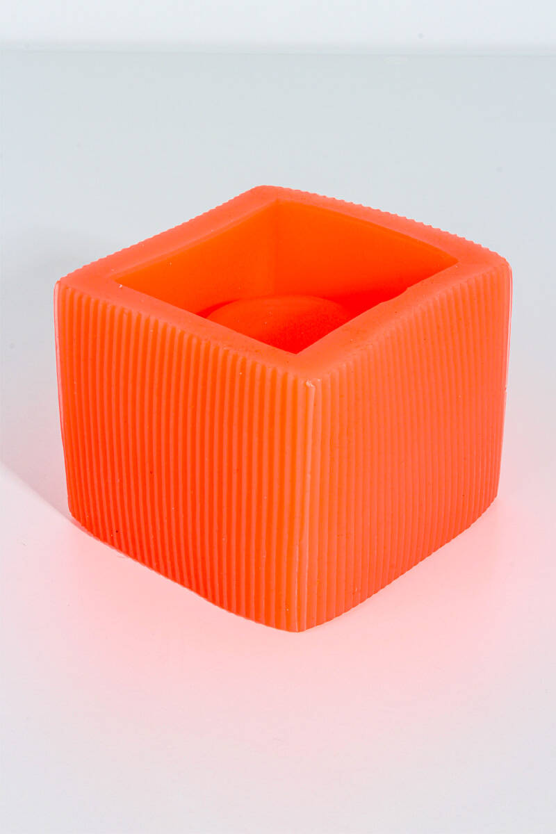 Kare Sukulent Beton Taş Tozu Silikon Kalıbı KHB87 - 3