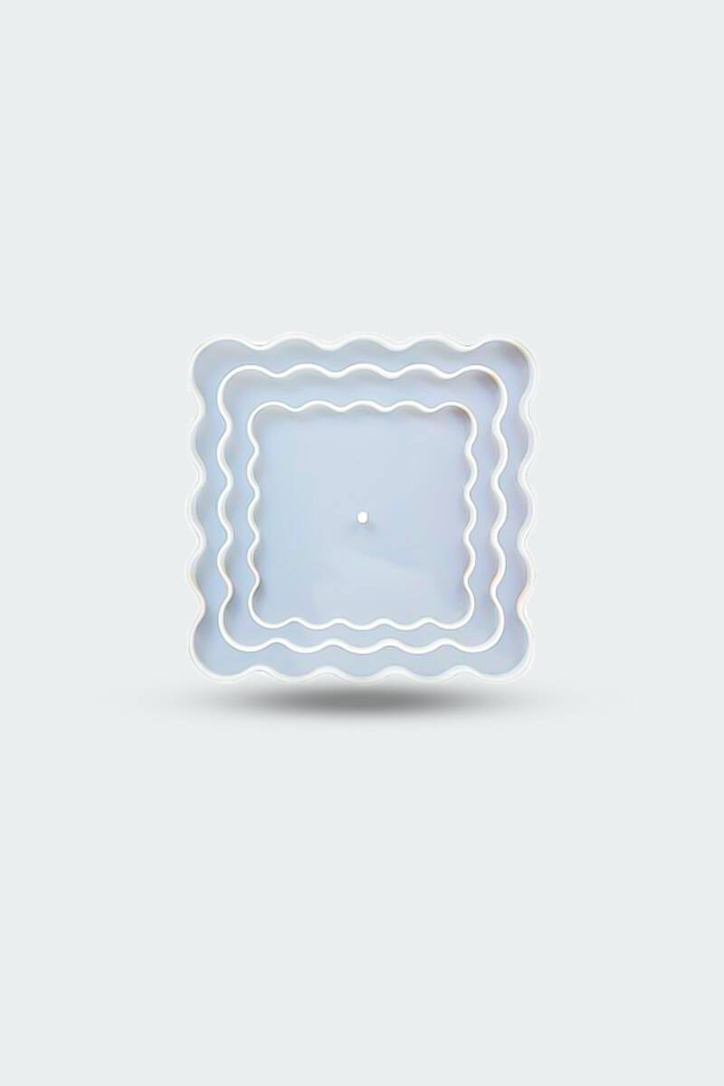 Kare Katlı Sunumluk Epoksi Silikon Kalıbı KHE361 - 5