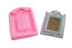Kare Vintaj Çerçeve Silikon Kalıbı ÇE-24 - 