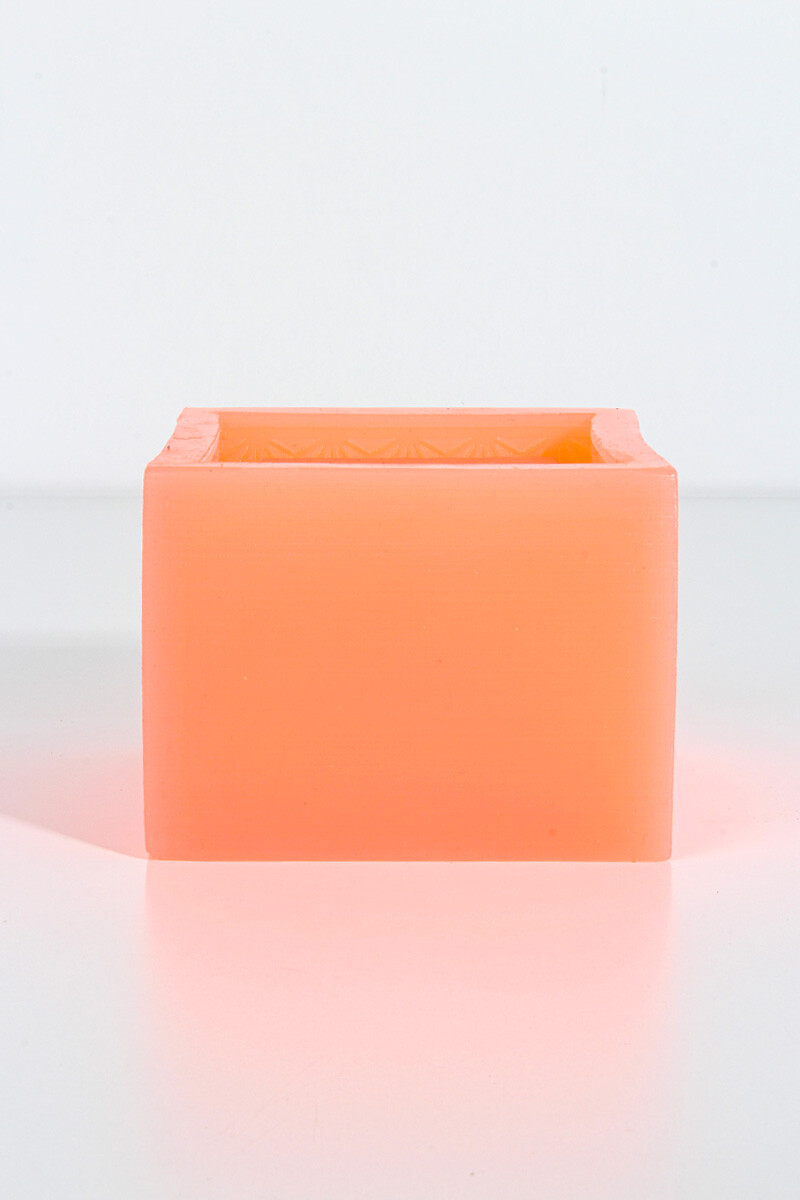 Kare Çizgili Sukulent Beton Taş Tozu Silikon Kalıbı KHB16 - 4