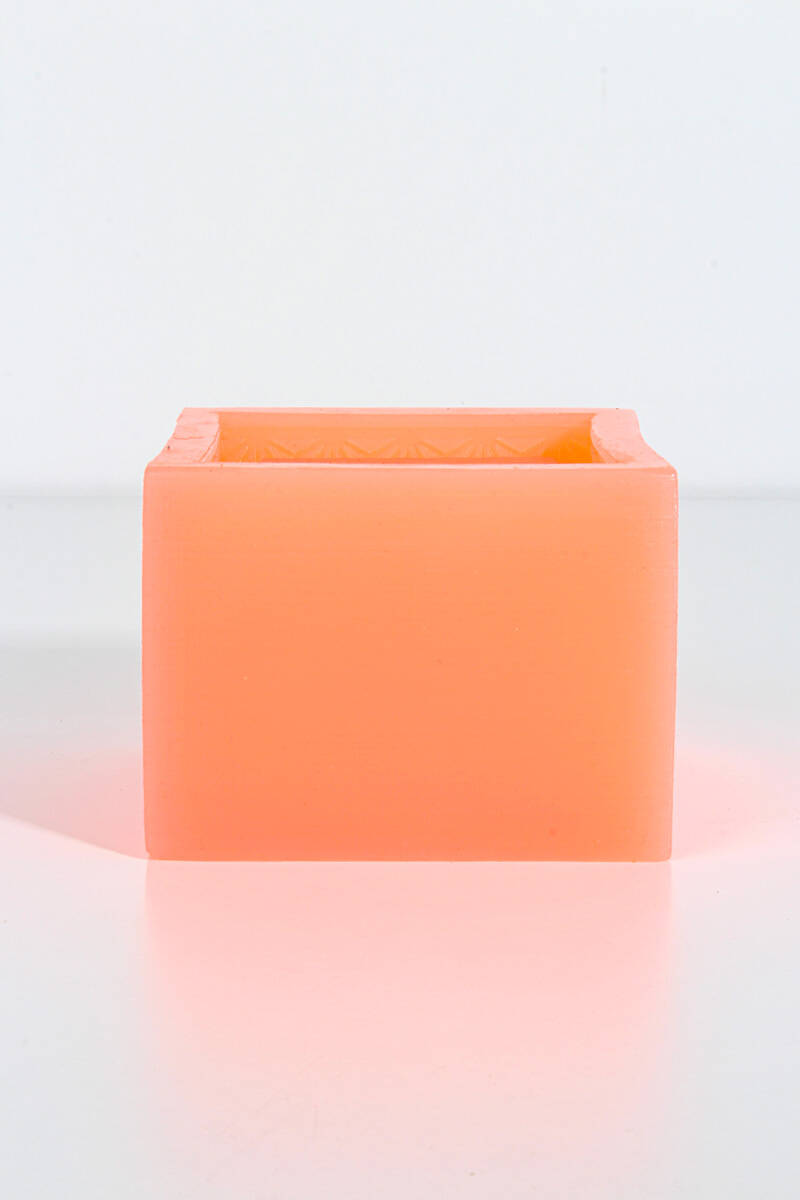 Kare Çizgili Sukulent Beton Taş Tozu Silikon Kalıbı KHB16 - 4