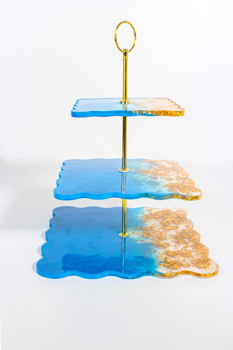 Kek Standı Demiri Kulp Aparatı Altın Sarı Renk - 2