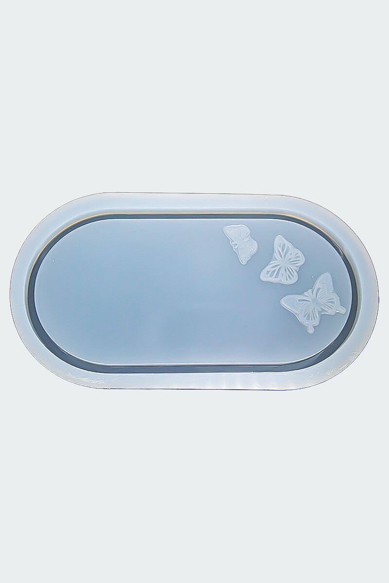 Kelebek Detaylı Sunumluk Terrazo Epoksi Kalıbı KHE878 - 