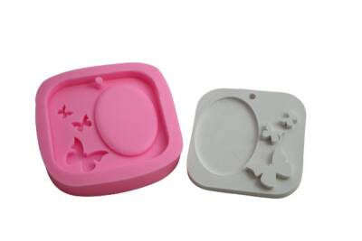 Kelebekli Taban Üçlü Silikon Kalıbı ÇE-39 - 1