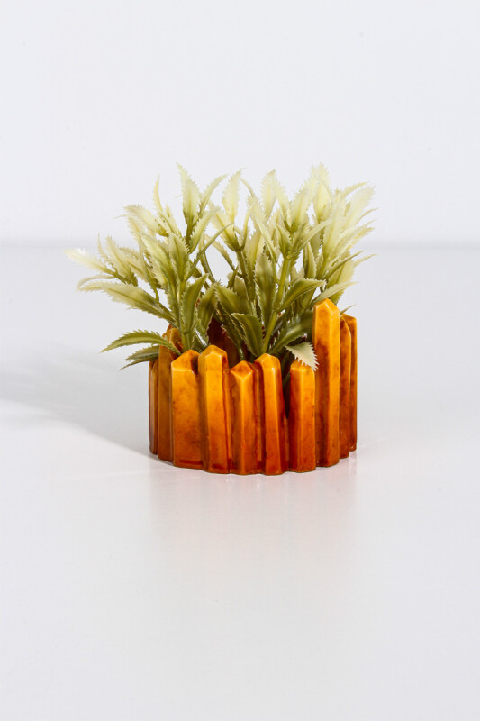 Kirstal Taş Detaylı Sukulent Beton Taş Tozu Silikon kalıbı KHB117 - 2