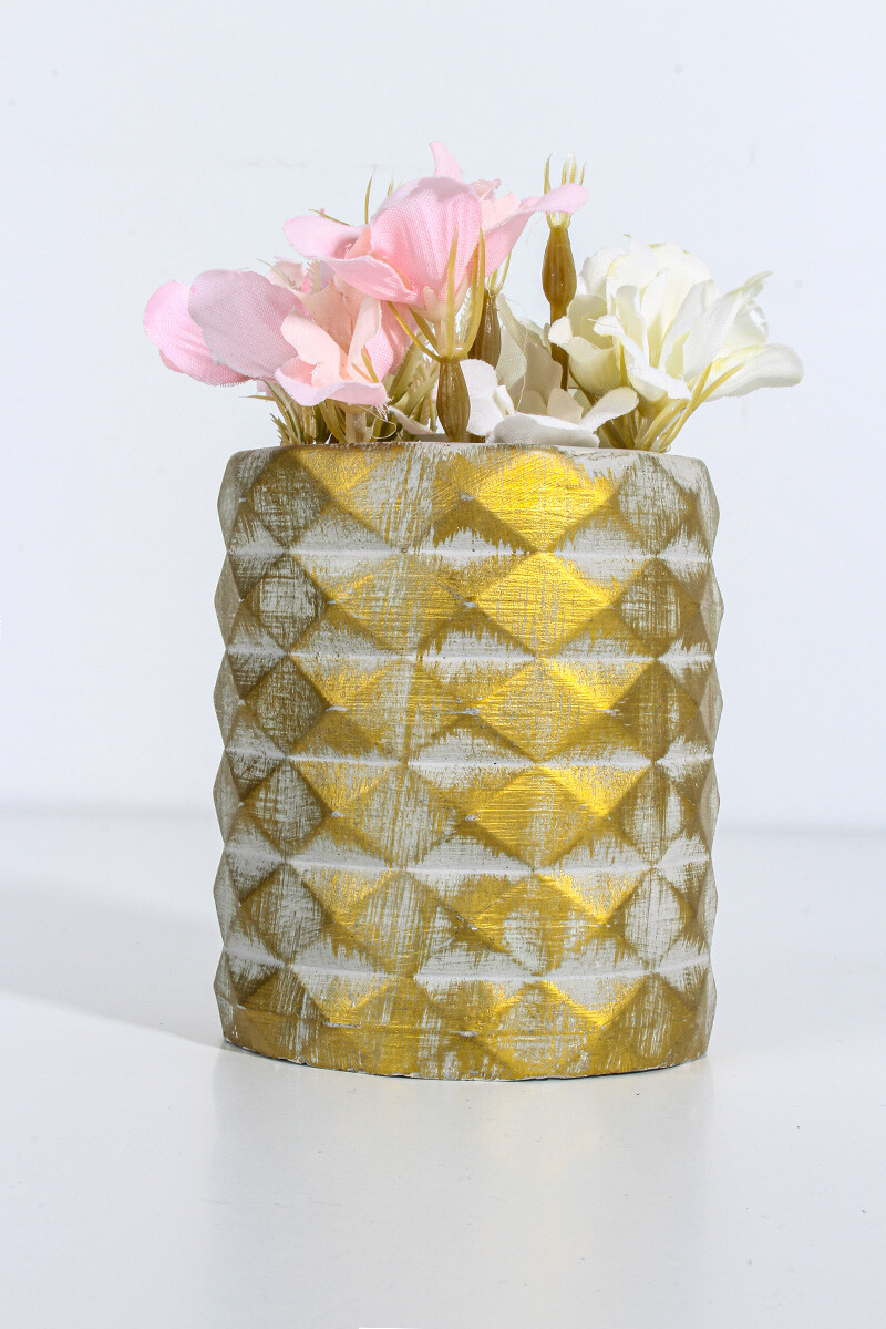 Kristal Silindir Beton Taş Tozu Silikon Kalıbı KHB02 - 