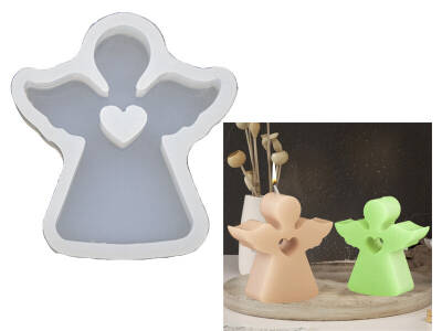 Küçük Sevimli Melek Tavşan Epoksi Reçine Kalıbı KHE679 - 1