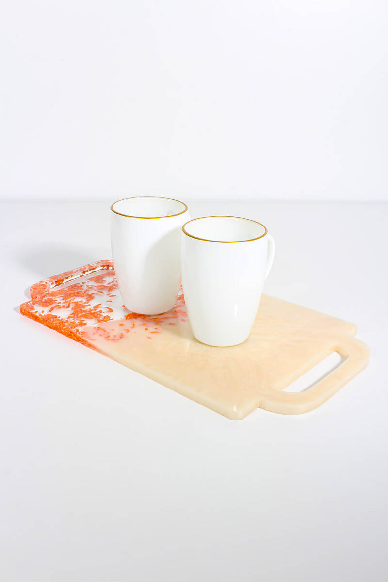 Kulplu Tepsi Epoksi Reçine Kalıbı KHE403 - 1