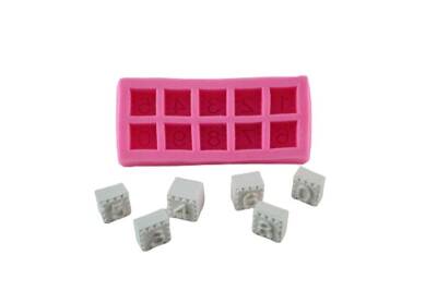Küp Rakam Silikon Kalıbı H-21 - 1
