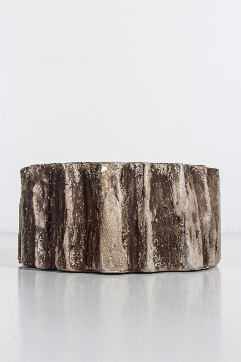 Kütük Sukulent Beton Taş Tozu Silikon Kalıbı KHB33 - 