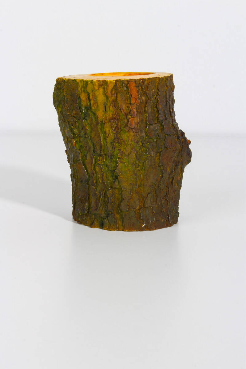 Kütük Mumluk 2'li Set Beton Taş Tozu Silikon Kalıbı KHMUM03 - 3