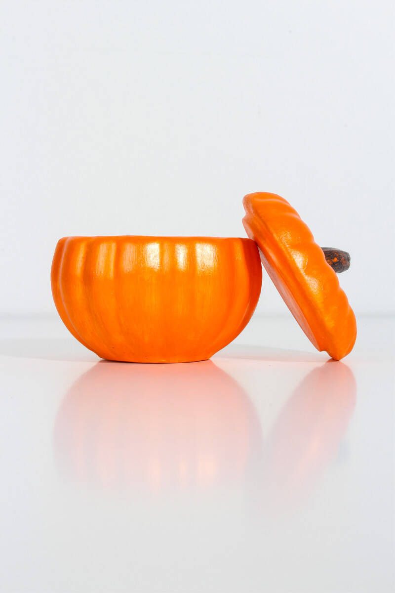 Kapaklı Bal Kabağı Beton Taş Tozu Silikon Kalıbı KHB108 - 2