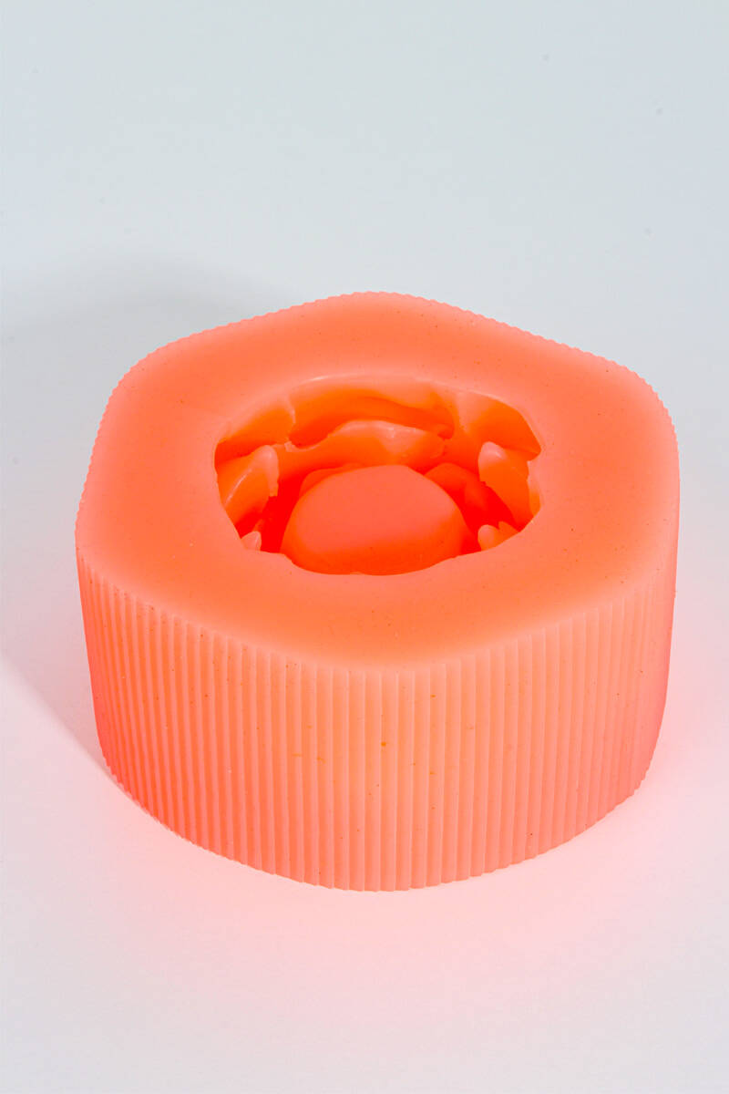 Lotus Çiçeği Mumluk Tealight Sukulent Beton Taş Tozu Silikon Kalıbı KHB142 - 5