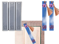 Love Yazılı 3 lü Kitap Ayracı Epoksi Reçine Kalıbı KHE799 - 