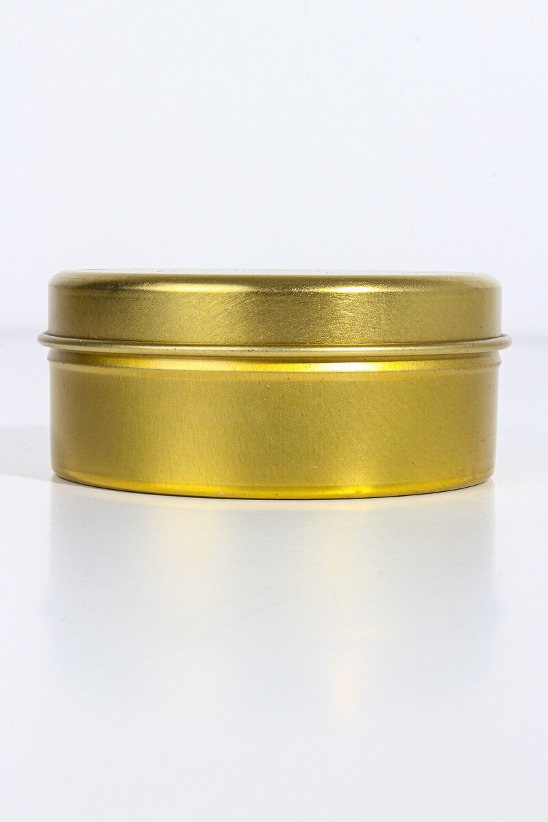 Metal Mum Kutusu Altın Sarısı 180 CC 100 Adet - 2