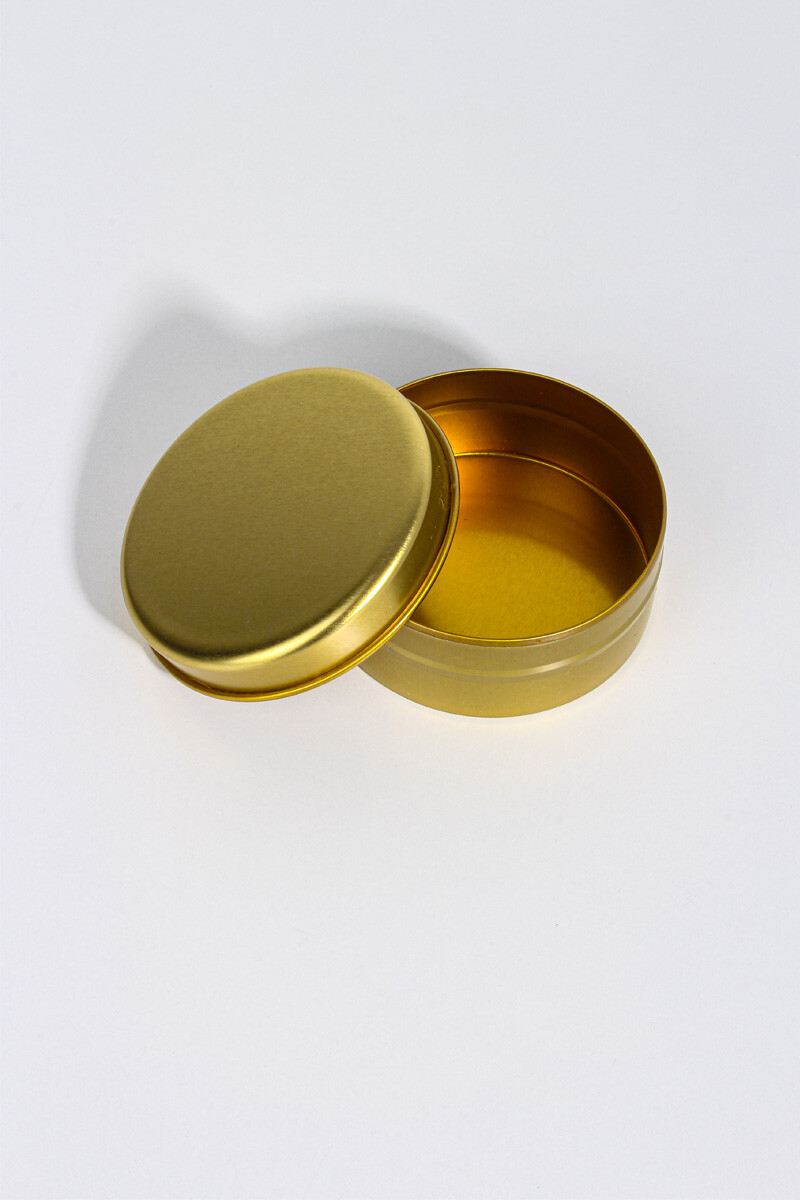 Altın Sarısı Metal Mum Kutuları 75CC 10Adet - 2