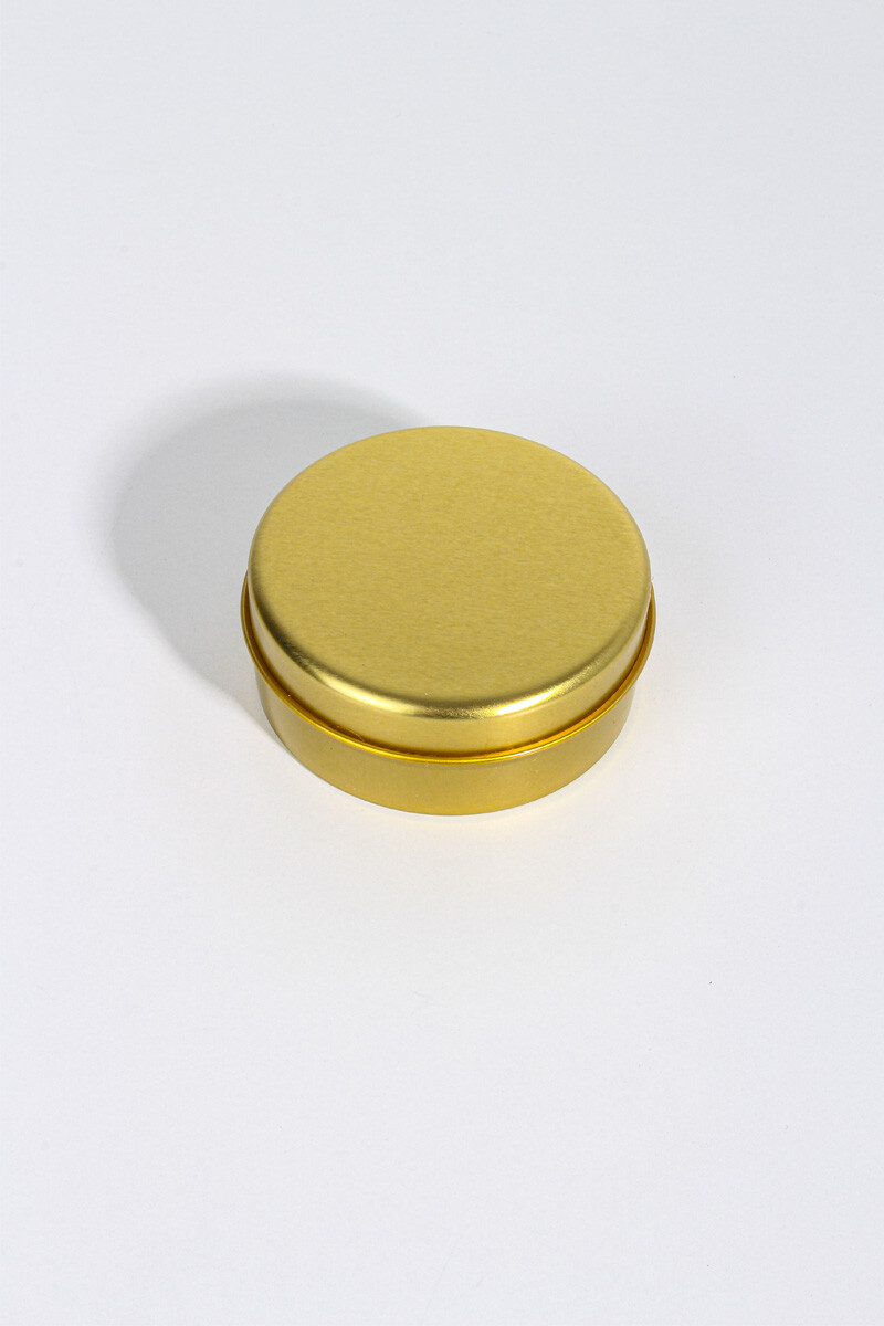 Altın Sarısı Metal Mum Kutuları 75CC 10Adet - 3