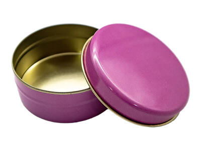 Metal Mum Kutusu Pembe 75 CC 10 Adet - 1