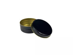 Metal Mum Kutusu Siyah 75 CC 10 Adet - 