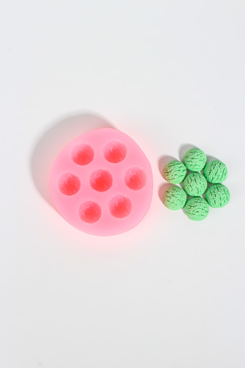 Mini Dondurma Topları Silikon Mum Kalıbı KHM299 - 2