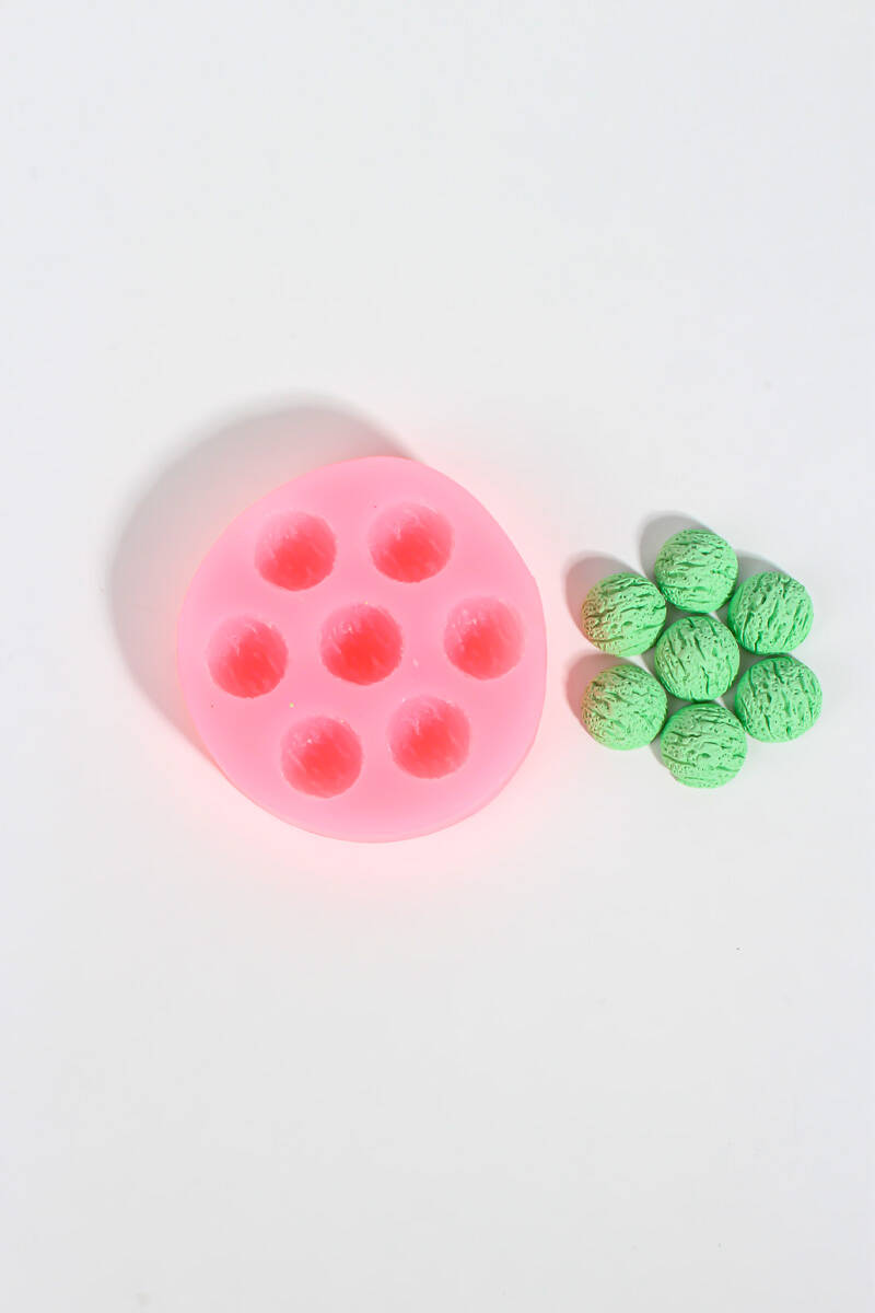 Mini Dondurma Topları Silikon Mum Kalıbı KHM299 - 2