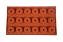 Mini Halka Desenli 18'li Muffin Silikon Kek Kalıbı KHK3332 - 6