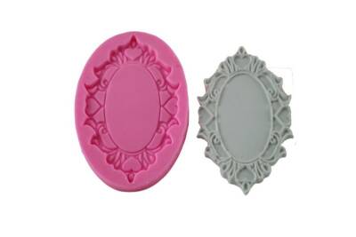 Mini Oval Çerçeve Silikon Kalıbı ÇE-64 - 1