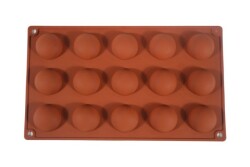 Mini Yarım Küre 15'li Muffin Silikon Kek Kalıbı KHK050 - 6