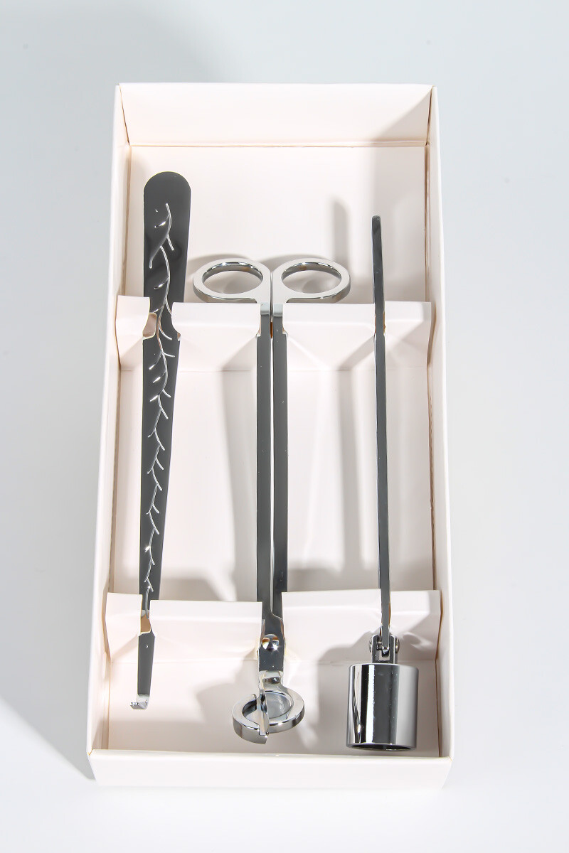 Mum Makas Seti Gümüş - 3