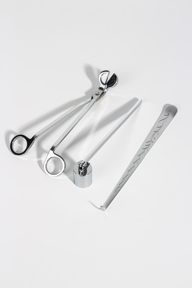 Mum Makas Seti Gümüş - 2