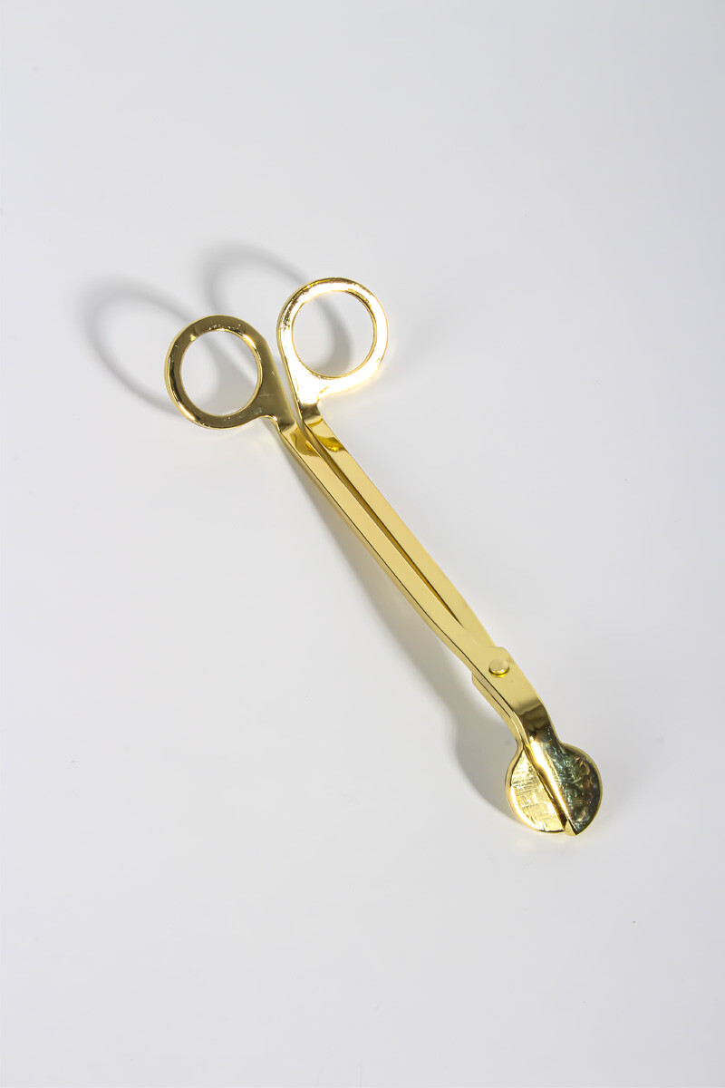 Mum Fitil Kesim Makası Gold - 