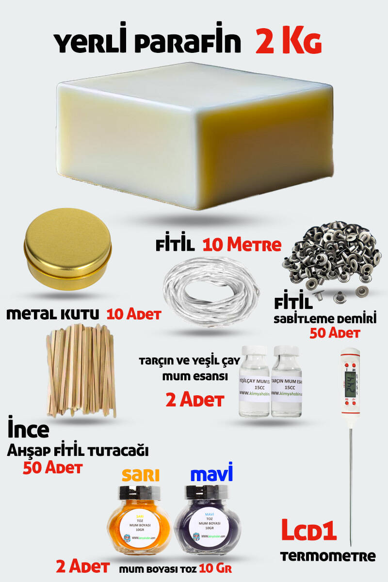 Mum Yapım Seti Yerli Parafin KHMYSYP2 - 1