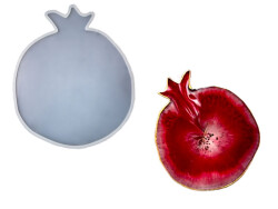 Nar Model Büyük Boy Sunumluk Epoksi Reçine Kalıbı KHE619 - 