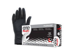 Nitril Eldiven Siyah Renk L Beden - 