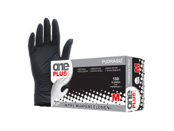 Nitril Eldiven Siyah Renk M Beden - 