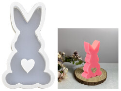 Küçük Tavşan Epoksi Reçine Kalıbı KHE672 - 