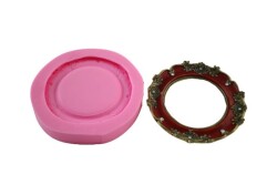 Oval Çerçeve Silikon Kalıbı ÇE-62 - 