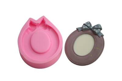 Oval Kurdeleli Çerçeve Silikon Kalıbı ÇE-17 - 1