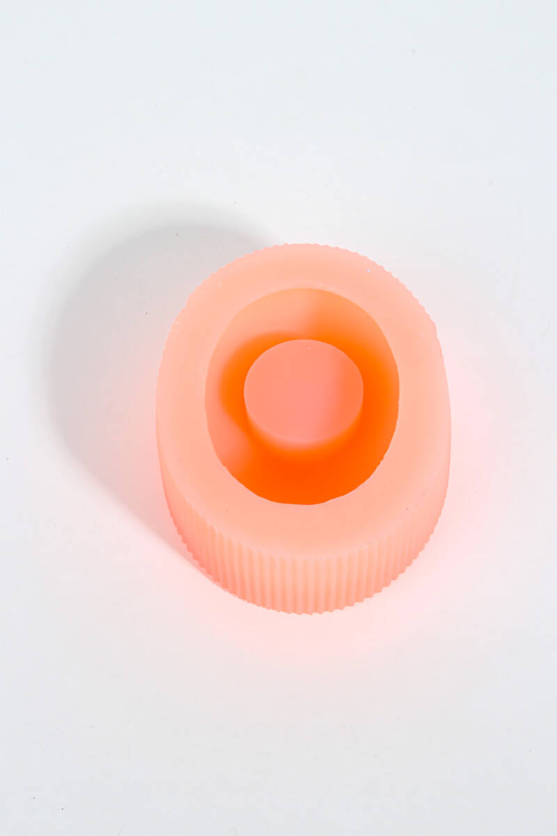 Oval Mumluk Beton Taş Tozu Silikon Kalıbı KHMUM16 - 5