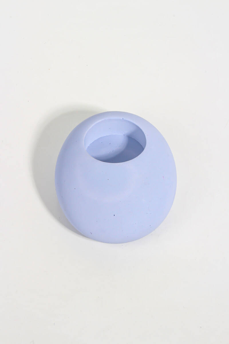 Oval Mumluk Beton Taş Tozu Silikon Kalıbı KHMUM16 - 3