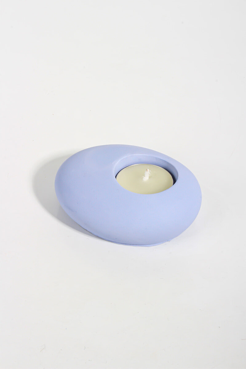 Oval Mumluk Beton Taş Tozu Silikon Kalıbı KHMUM16 - 