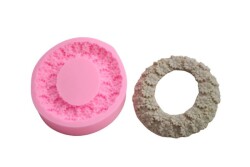 Oval Papatyalı Çerçeve Silikon Kalıbı ÇE-16 - 