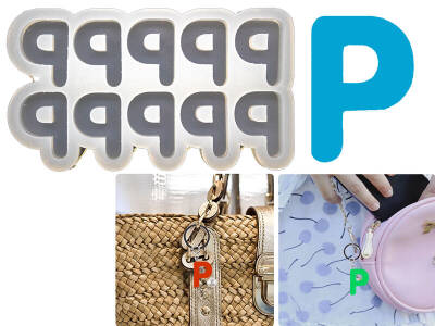 P Harfi 10'lu Bubble Alfabe Epoksi Reçine Kalıbı KHE750 - 1