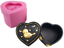 Papatyalı Kutu Silikon Kalıbı KHKU07 - 