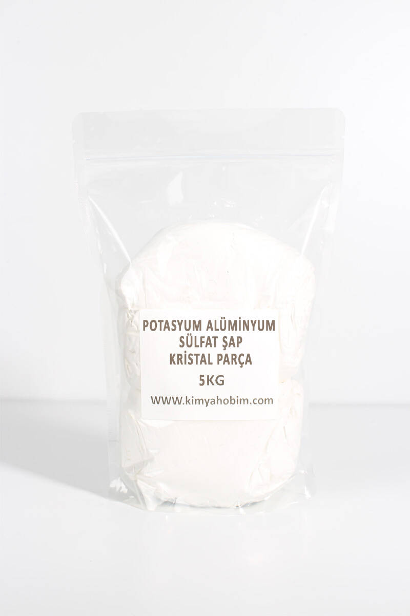 Potasyum Alüminyum Sülfat Şap Kristal Parça 5KG - 1