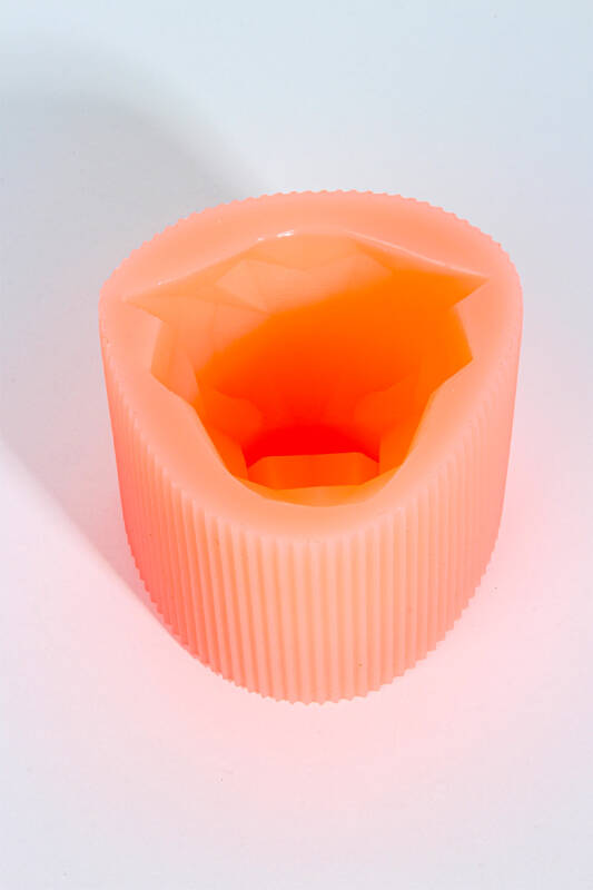 Pars Geometrik Dekoratif Biblo Silikon Mum Kalıbı KHM277 - 5