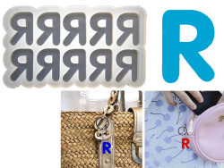 R Harfi 10'lu Bubble Alfabe Epoksi Reçine Kalıbı KHE751 - 