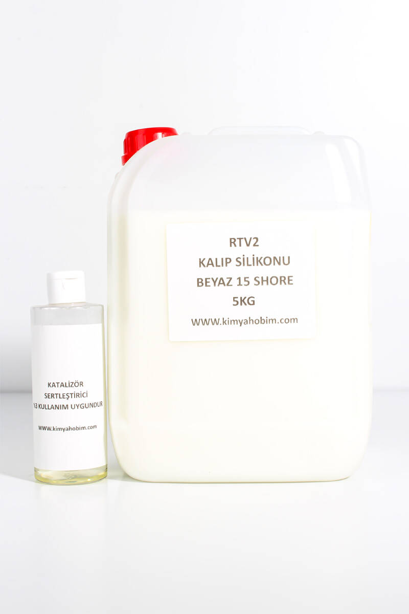 Rtv2 Kalıp Silikonu Beyaz 15 Shore 5KG - 1