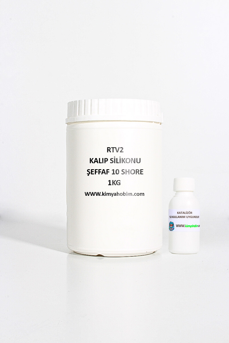 Rtv2 Kalıp Silikonu Şeffaf 10 Shore 1KG - 