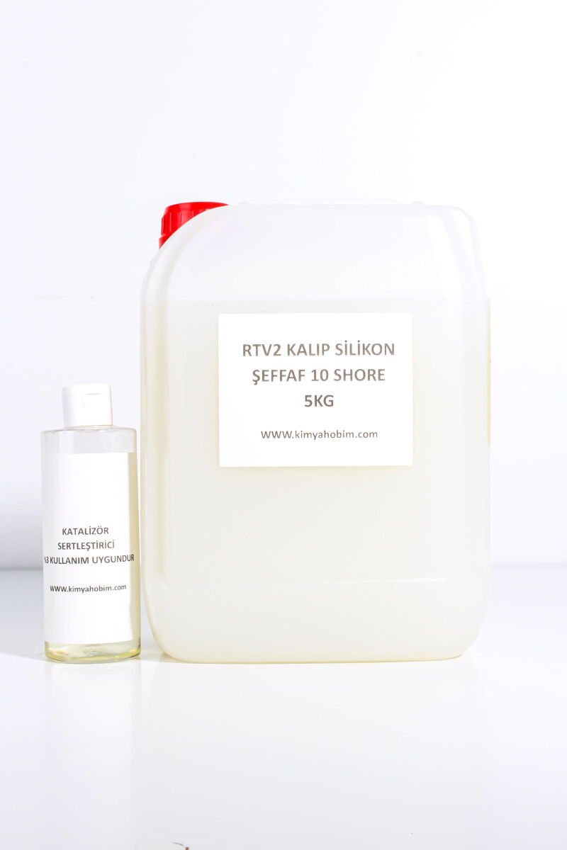 Rtv2 Kalıp Silikonu Şeffaf 10 Shore 5KG - 